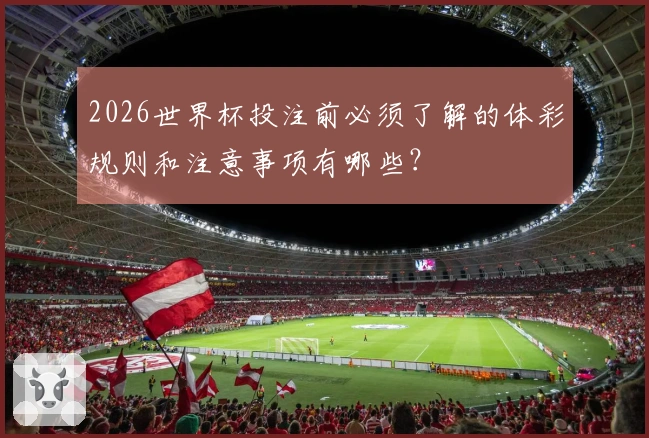 2026世界杯投注前必须了解的体彩规则和注意事项有哪些？