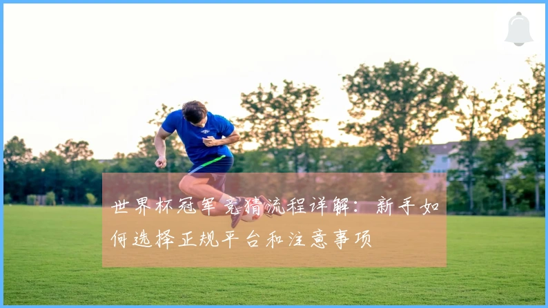 世界杯冠军竞猜流程详解：新手如何选择正规平台和注意事项